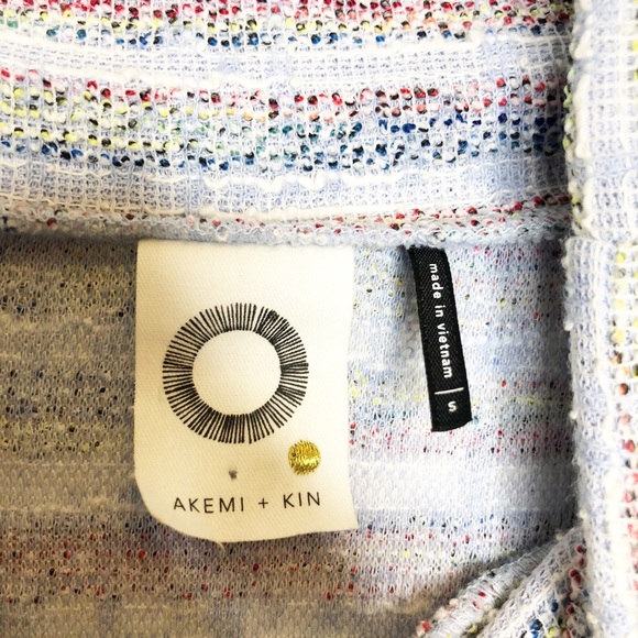 Akemi + Kin | Mock Neck Striped Sleeveless Dress S - Picture 5 of 7